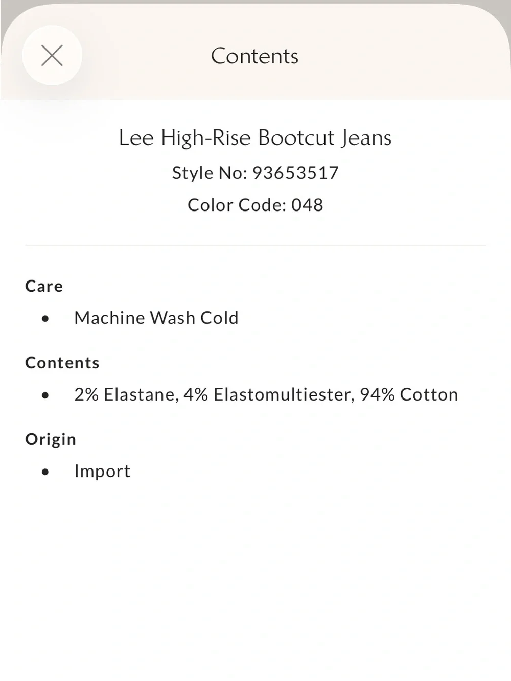 Free People Lee High Rise Bootcut Jean Pant